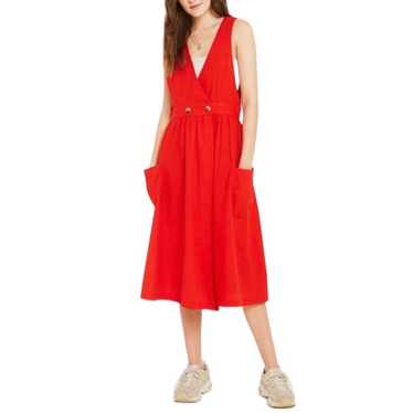 NEW Free People Diana Red 100% Cotton Sleeveless M