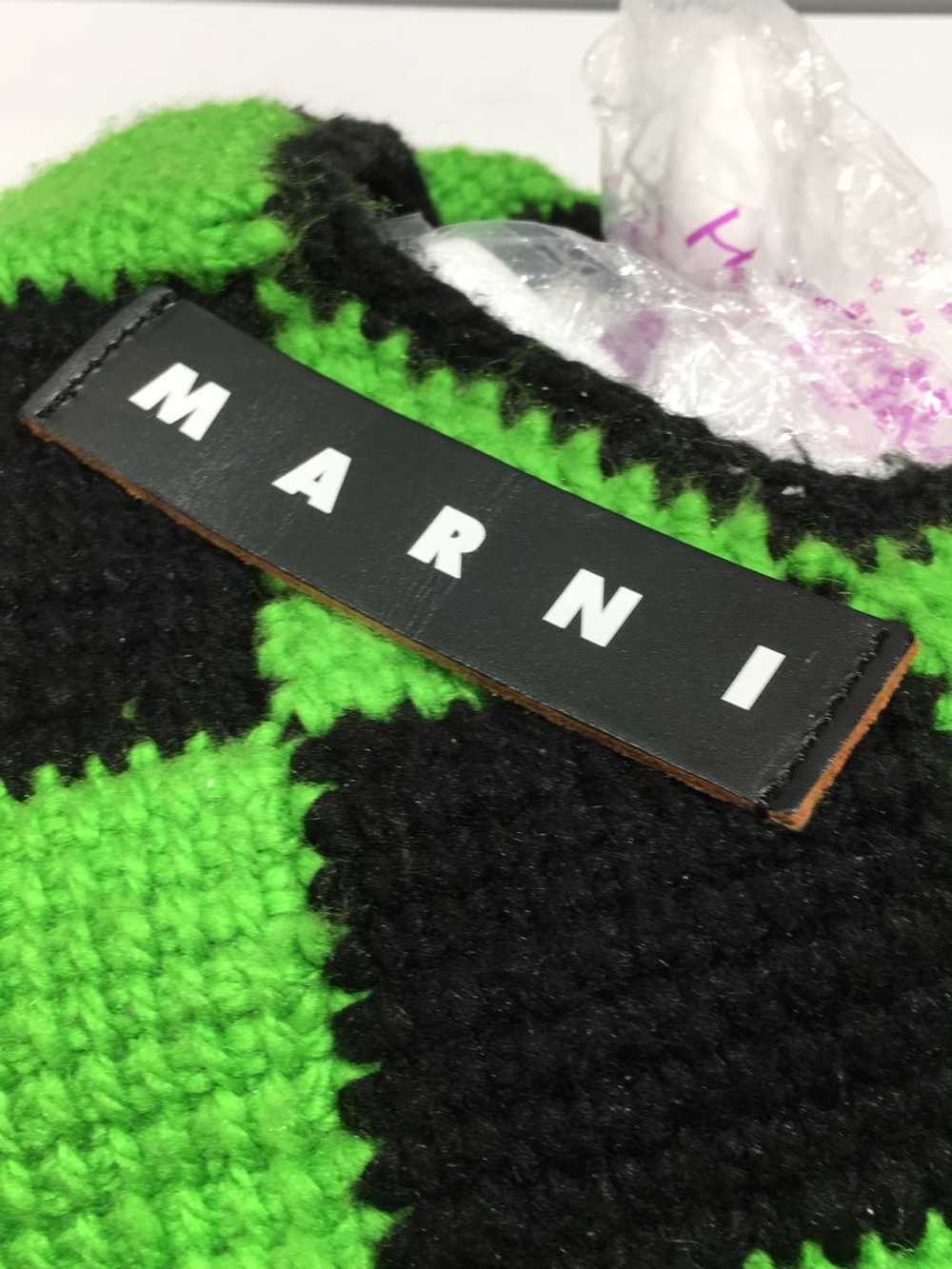 Marni Argyle Pattern Knit Handbag/Wool/Grn Bag - image 5