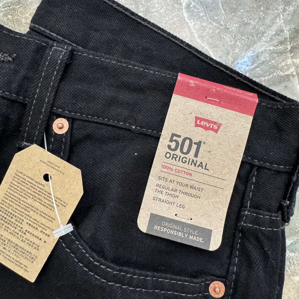 Levi's × Vintage Levi’s 501 black denim jeans 32 … - image 3