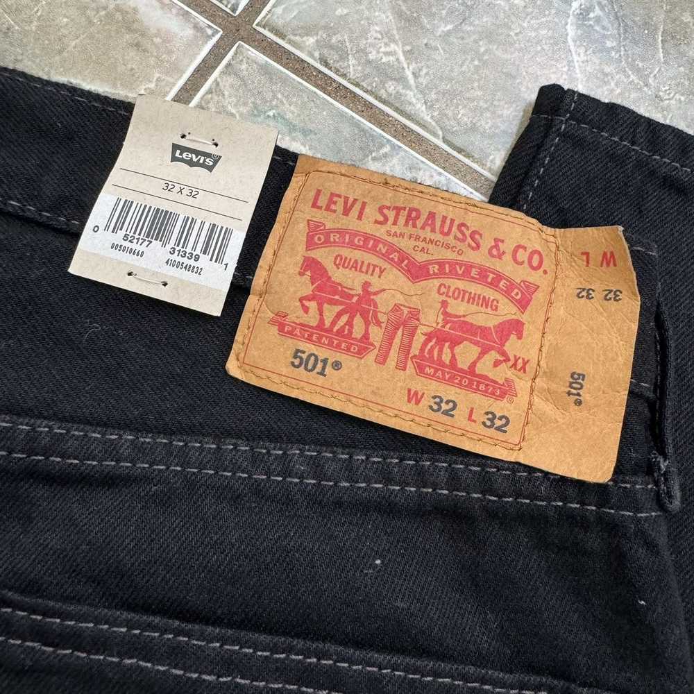 Levi's × Vintage Levi’s 501 black denim jeans 32 … - image 4