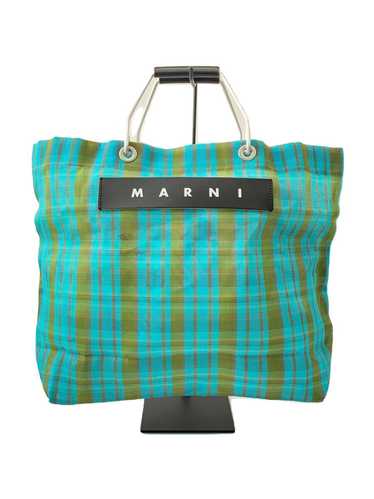 Marni Tote Bag/Nylon/Grn/Check/Marni/Green/Green B