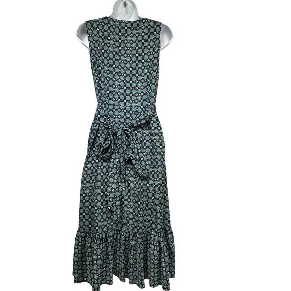 Tory Burch medallion Ruffle Wrap Dress Size 2 - image 3
