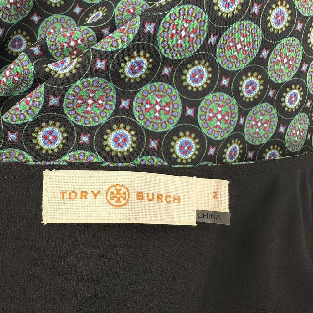 Tory Burch medallion Ruffle Wrap Dress Size 2 - image 5