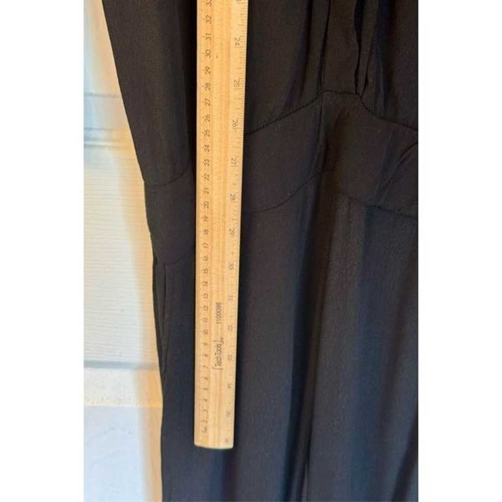 MONROW Long Sleeved Crepe Black Jumpsuit Romper W… - image 10
