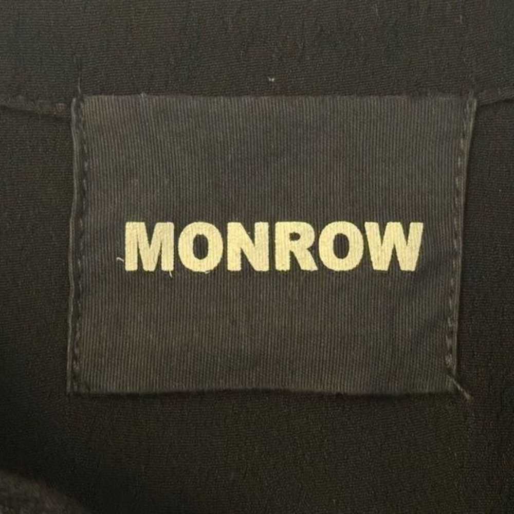 MONROW Long Sleeved Crepe Black Jumpsuit Romper W… - image 7