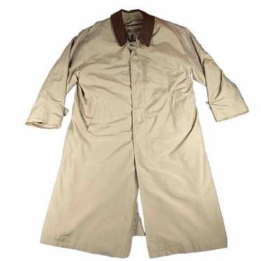 USA製 80s Brooks Brothers TRENCH COAT Brooks Bros Vtg Mens Trench Coat Poplin Wool Zip Lining