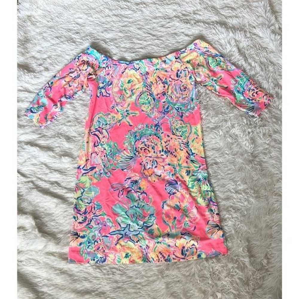 Lilly Pulitzer Dress Off The Shoulder Laurana In … - image 2