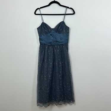 Vintage Betsey Johnson Blue/Grey Mini Dress