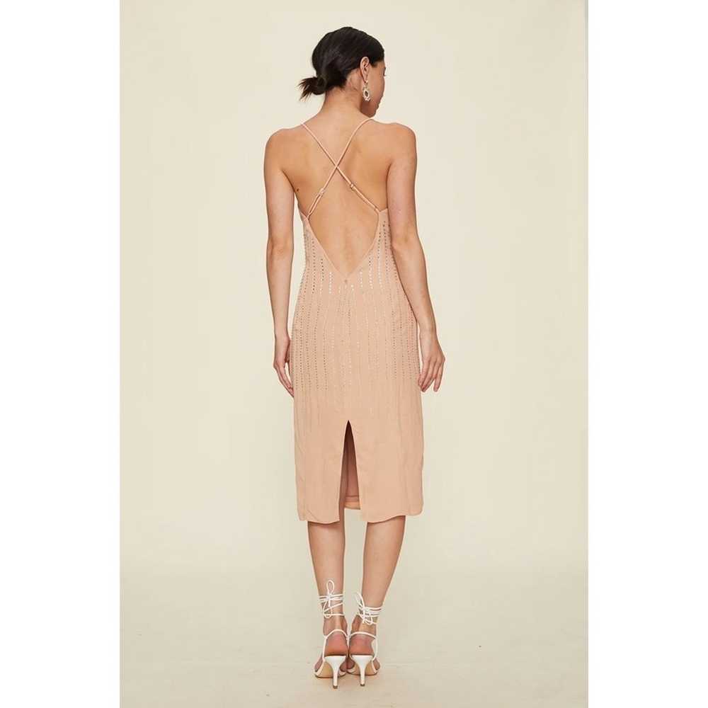 LPA | Amara midi dress nude rhinestone slip dress… - image 5