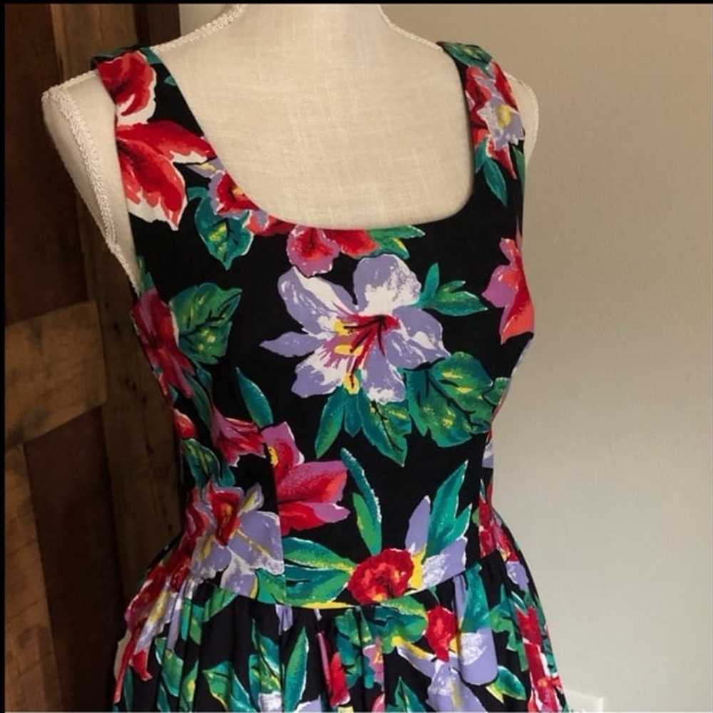 Vintage Miss Oops Floral Print Midi Dress Size 12 - image 3