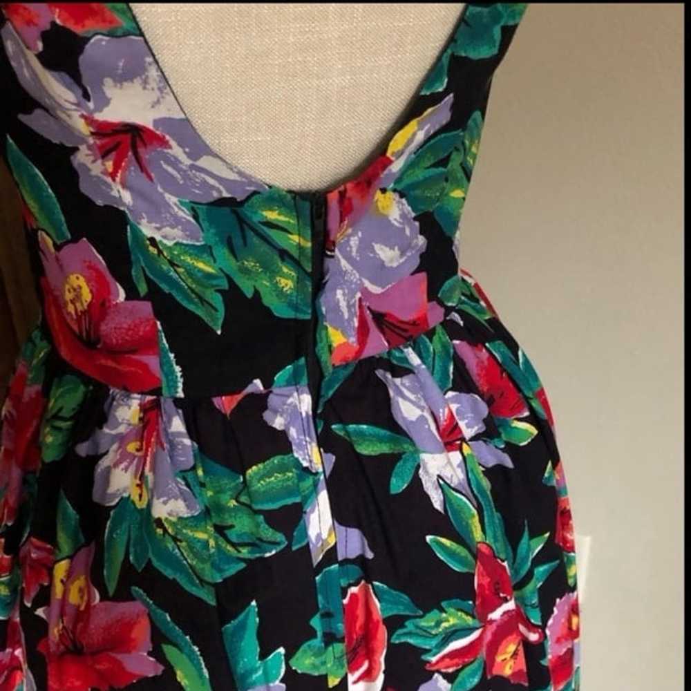 Vintage Miss Oops Floral Print Midi Dress Size 12 - image 4