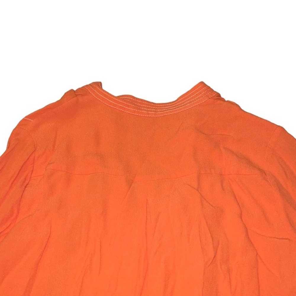 Diane Von Furstenberg Karlian Orange Silk Crepe L… - image 10