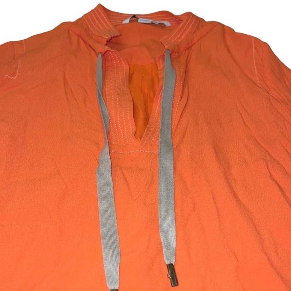 Diane Von Furstenberg Karlian Orange Silk Crepe L… - image 5