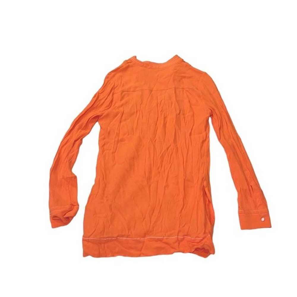 Diane Von Furstenberg Karlian Orange Silk Crepe L… - image 9