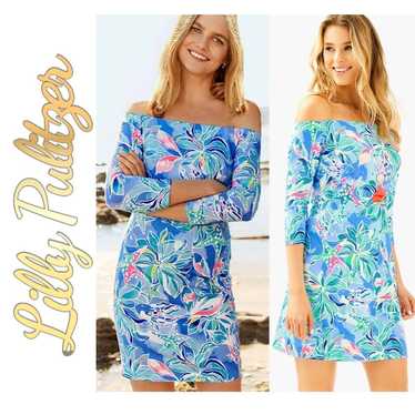 Lilly Pulitzer Laurana Dress in Bennet Blue Celes… - image 1