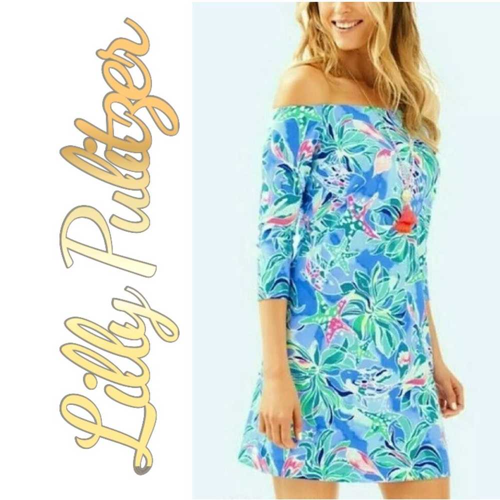 Lilly Pulitzer Laurana Dress in Bennet Blue Celes… - image 2