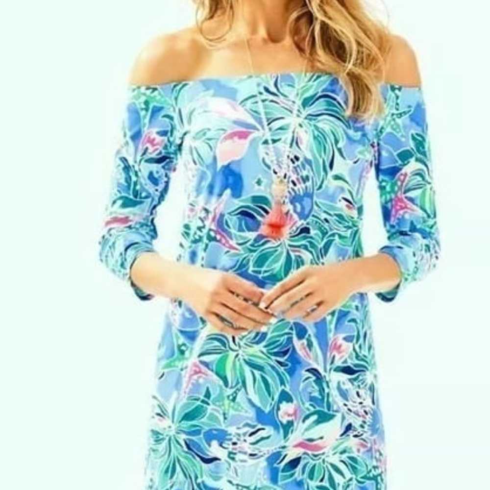 Lilly Pulitzer Laurana Dress in Bennet Blue Celes… - image 5