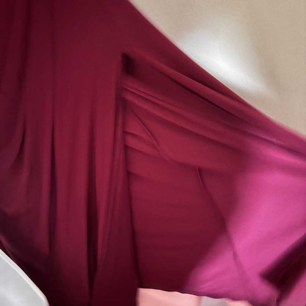 burgundy prom dress - image 2