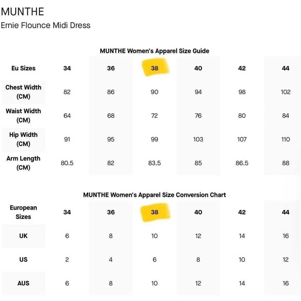 Munthe $285 Ernie Flounce Midi Dress in Sand Prin… - image 11
