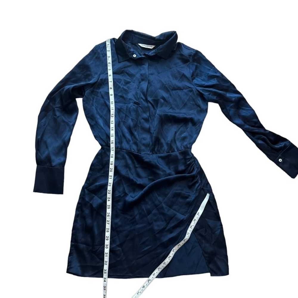 Amanda Uprichard Sheltan Silk Navy Dress Size Sma… - image 7