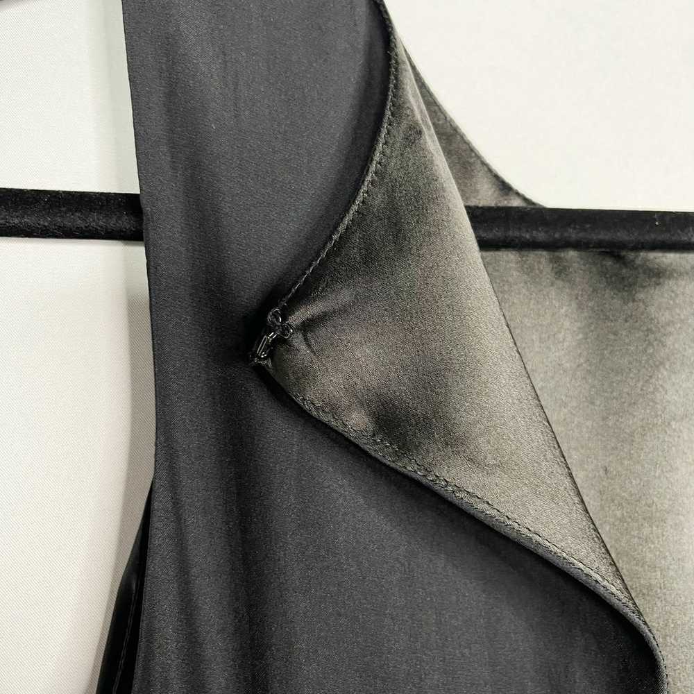 Parker XSmall XS Black Leather Silk Open Back Min… - image 9
