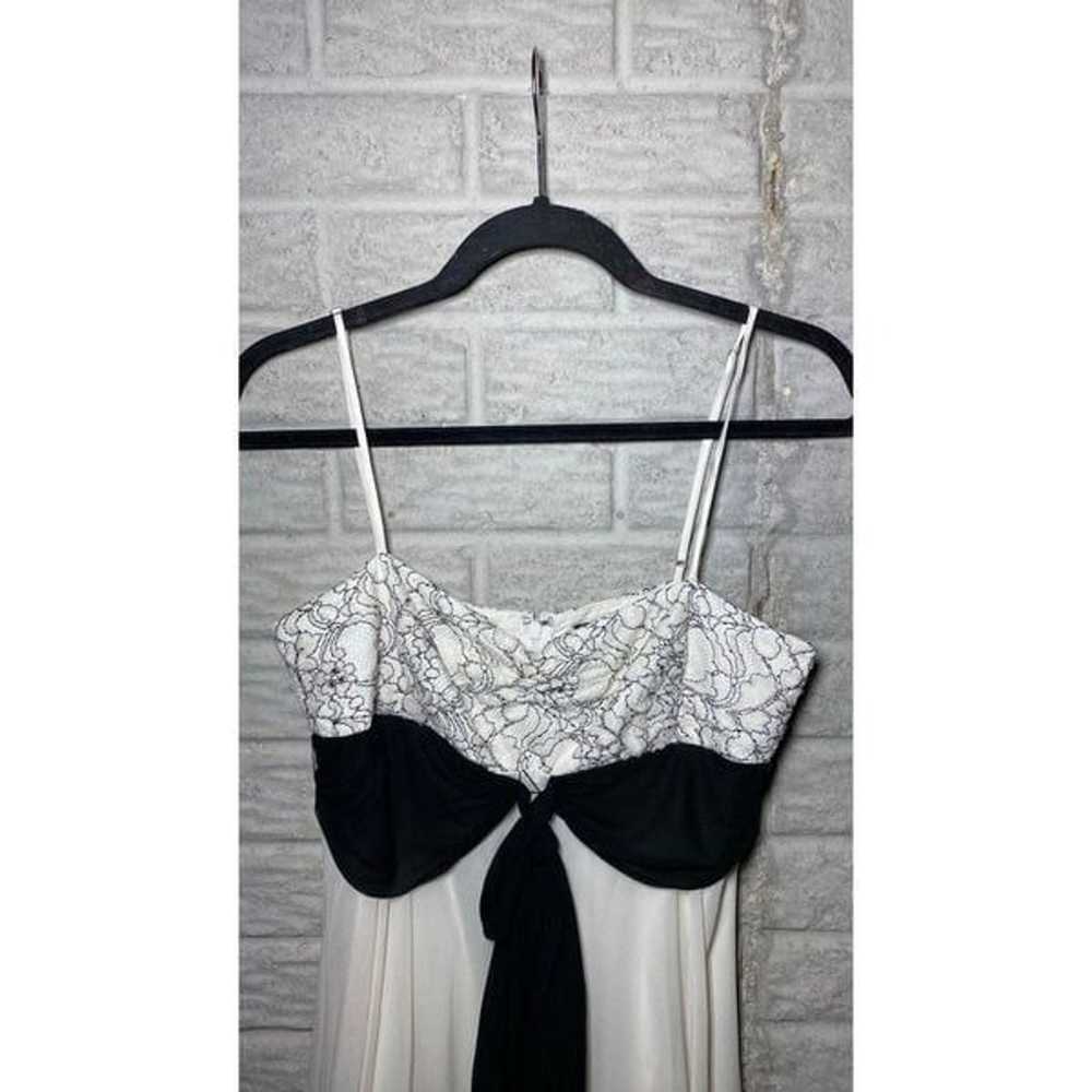 MSRP $338 BCBGMaxAzria White & Black Dress Women'… - image 3