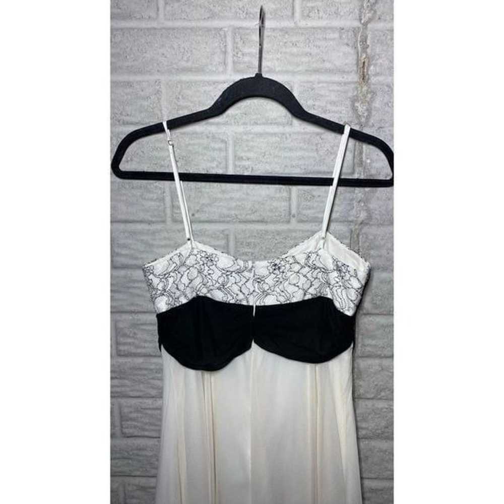 MSRP $338 BCBGMaxAzria White & Black Dress Women'… - image 8
