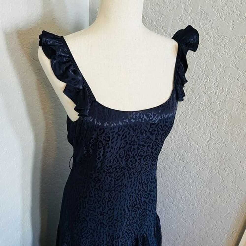 LIKELY Animal Print Tiered Midi Dress, Navy/Blue,… - image 9