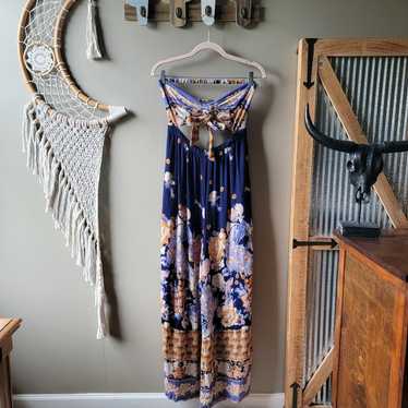 Free People Bali Birds Of Paradise Floral Wide Le… - image 1