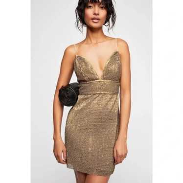 Free people sequin dress (xs) - image 1