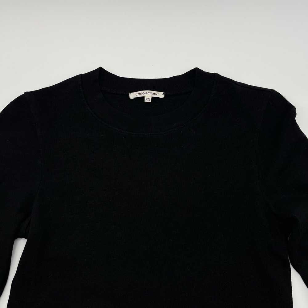 Cotton Citizen | Black Minimalist Long Sleeve Cre… - image 4