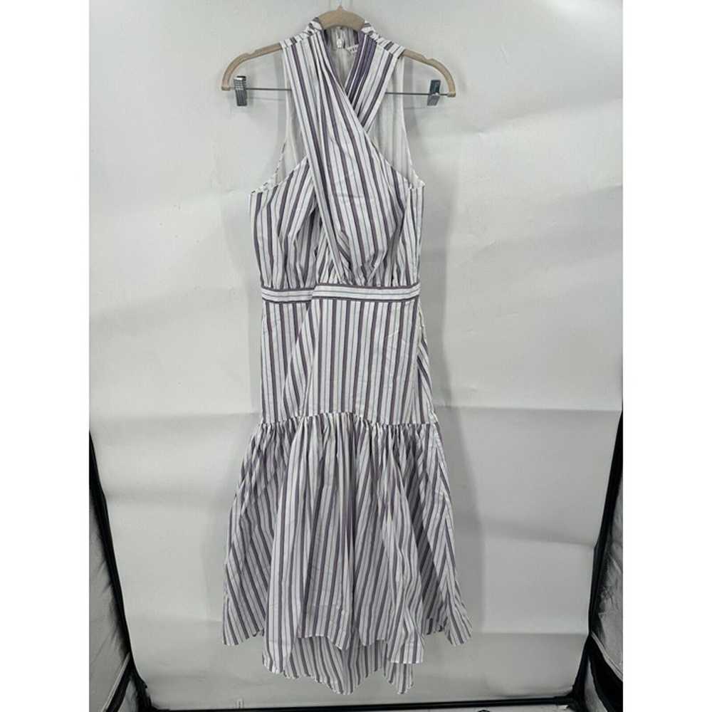 $598 Veronica Beard Women's White Radley Striped … - image 2
