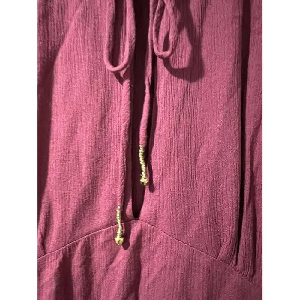 Free People Women Bell Sleeve Maxi Dress Rayon Re… - image 7