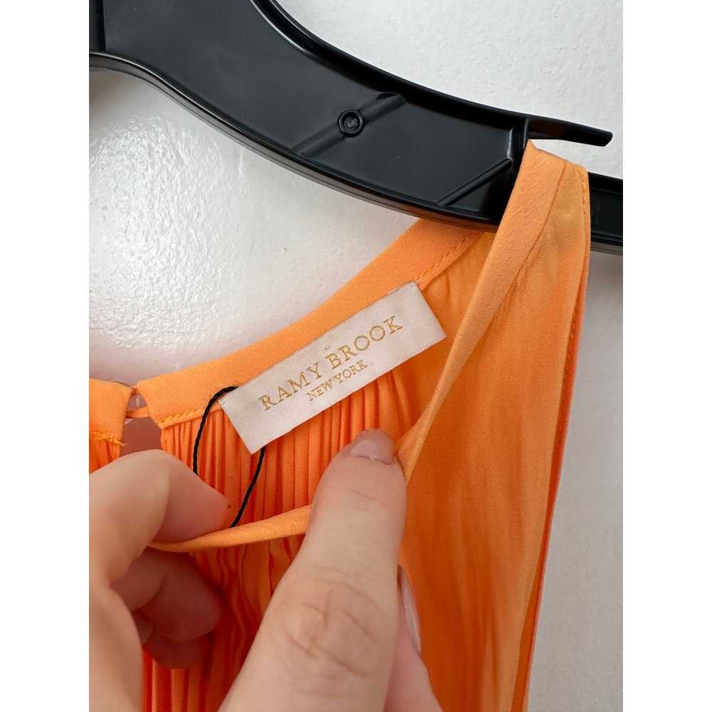 Ramy Brook Paris Sleeveless Mini Dress Orange - image 7