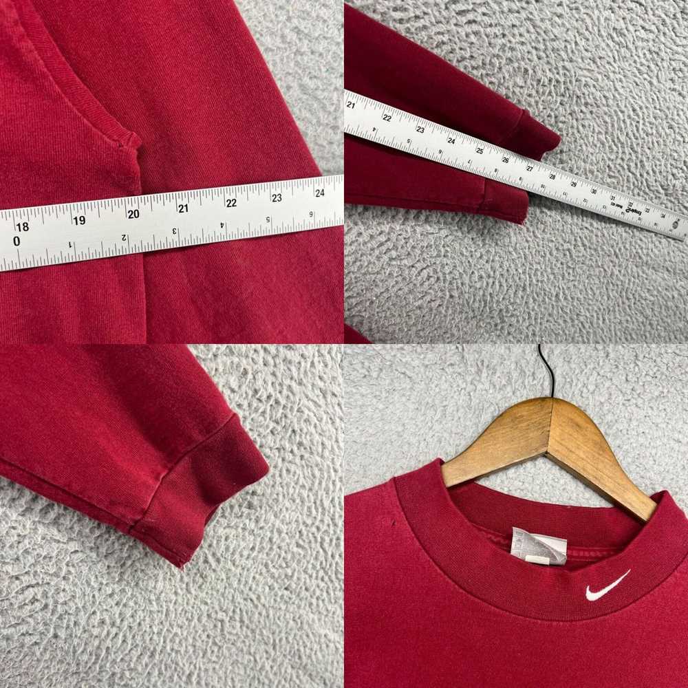 Nike Vintage Nike Shirt Men's Medium Red Dark Moc… - image 4