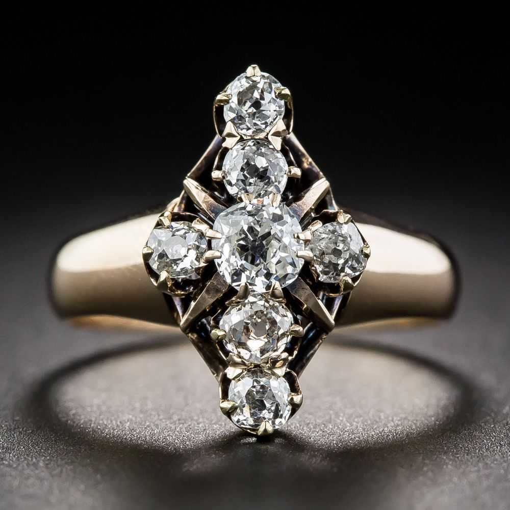 Victorian Diamond Dinner Ring - image 1