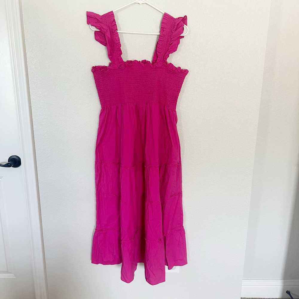 Hill House The Ellie Nap Dress In Poppy Hot Pink … - image 2