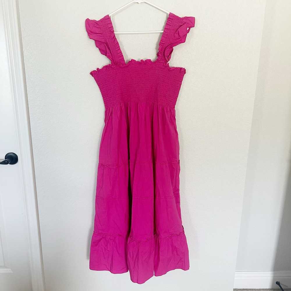 Hill House The Ellie Nap Dress In Poppy Hot Pink … - image 6