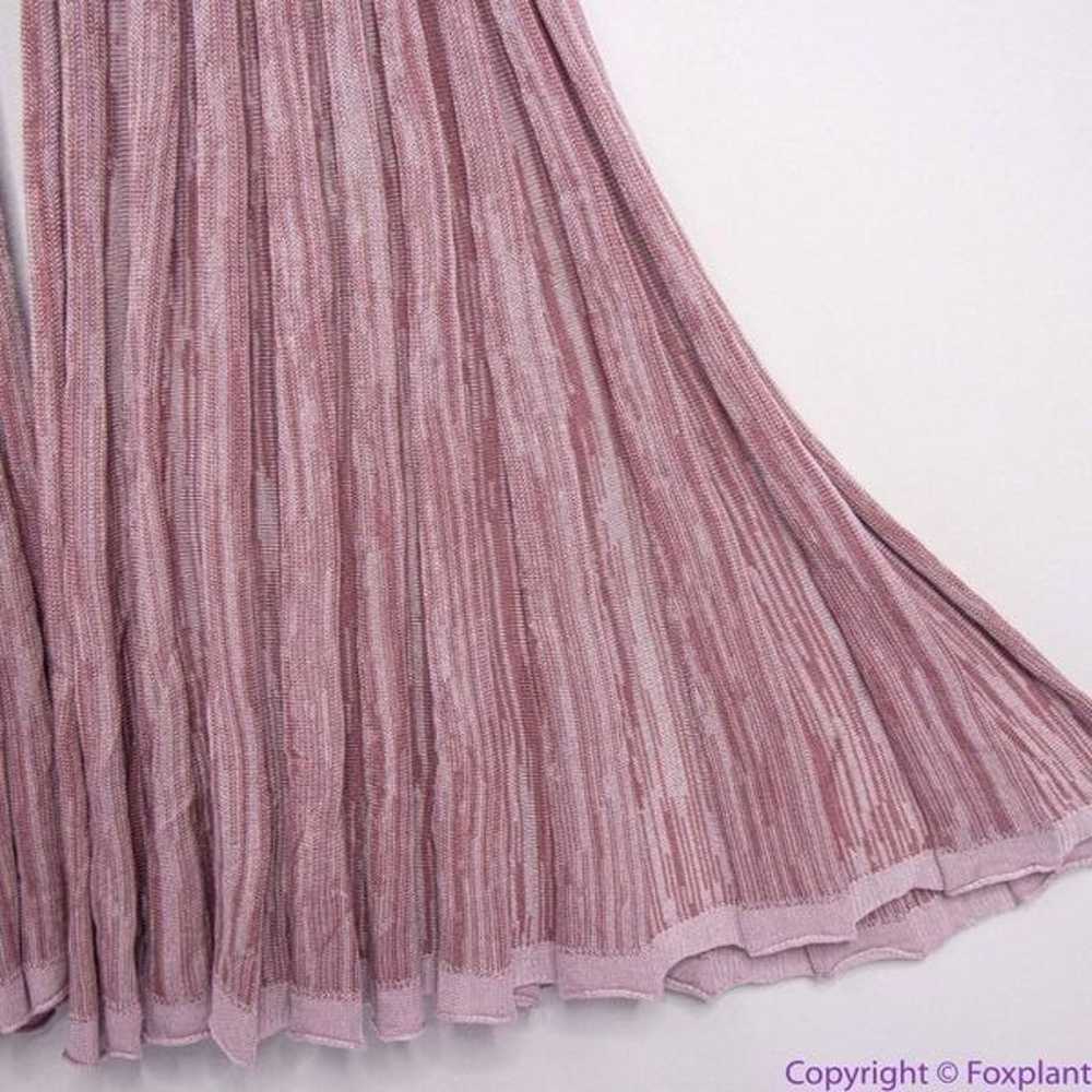 NEW Free People Pink Long Sleeve Knit Flare Pleat… - image 7