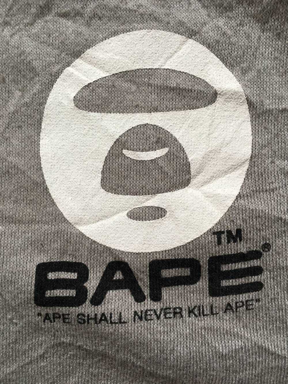 Bape VINTAGE BAPE A BATHING APE GENERAL RAGLAN SW… - image 4