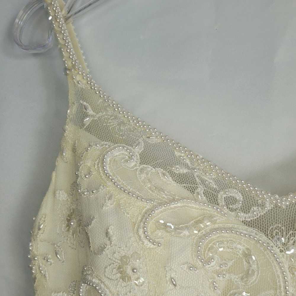 Wedding Dress Oleg Cassini Size 8 Off White Beaut… - image 4