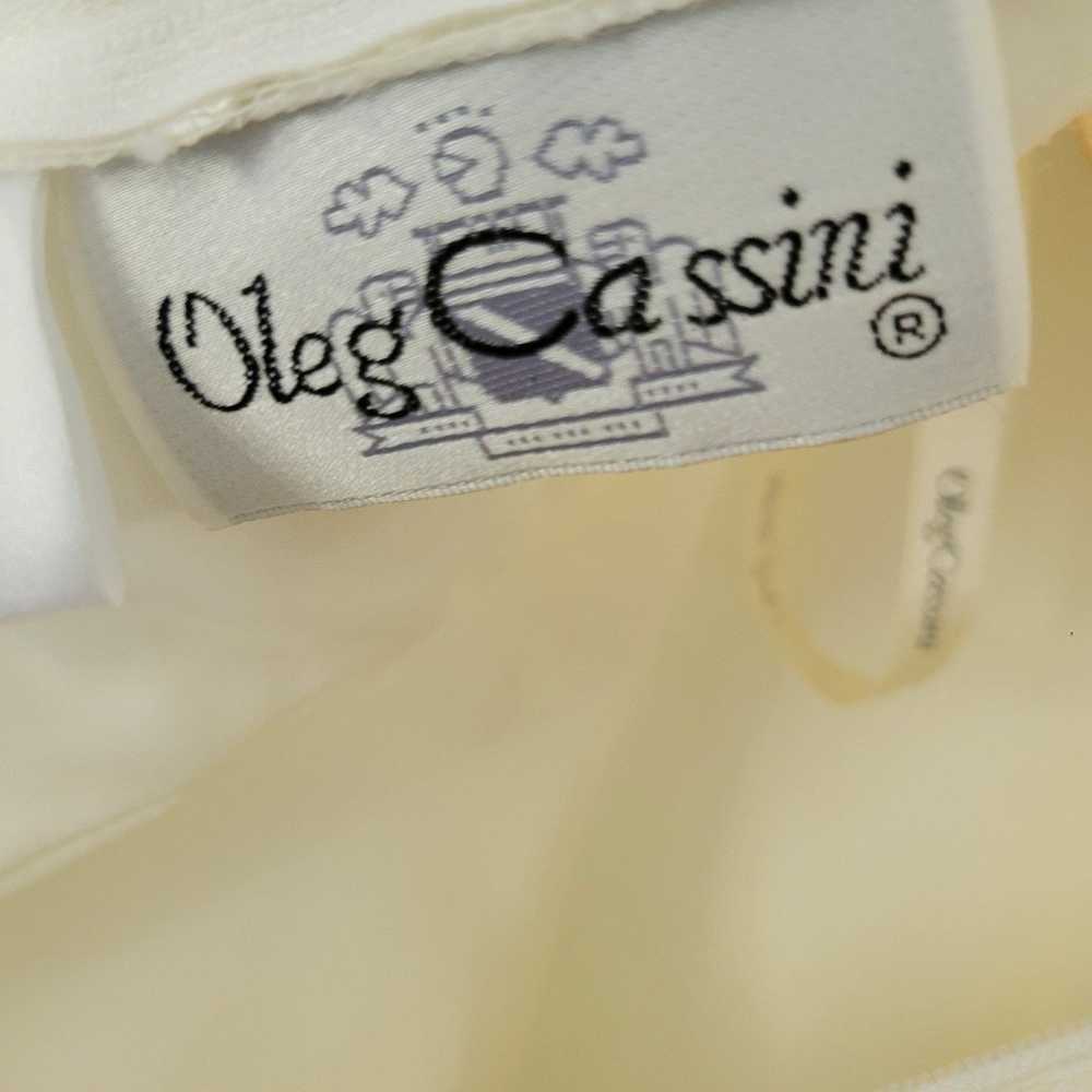 Wedding Dress Oleg Cassini Size 8 Off White Beaut… - image 9