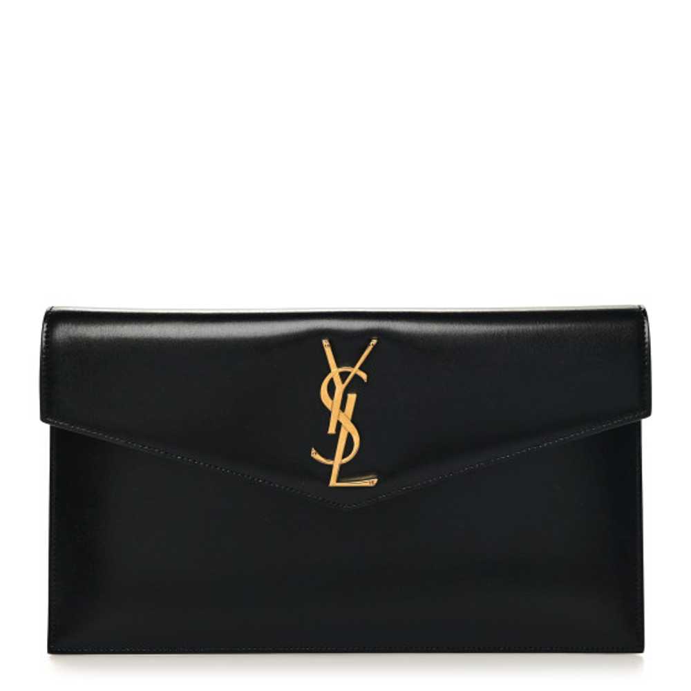 SAINT LAURENT Smooth Shiny Calfskin Monogram Upto… - image 1