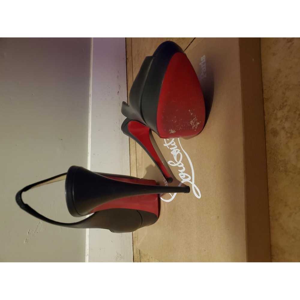 Christian Louboutin Lady Peep leather heels - image 2