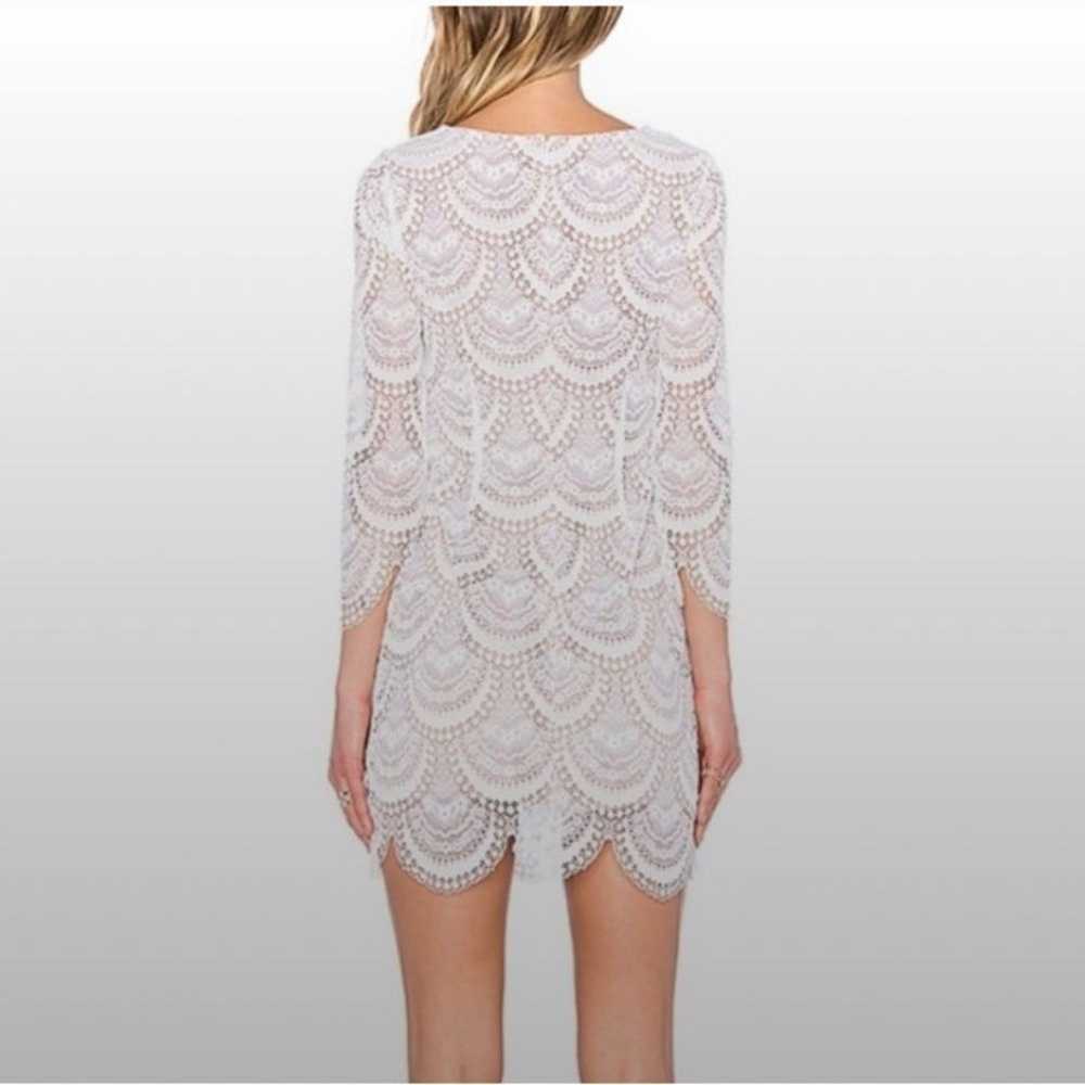 For Love and Lemons white lace embroidered mini l… - image 12