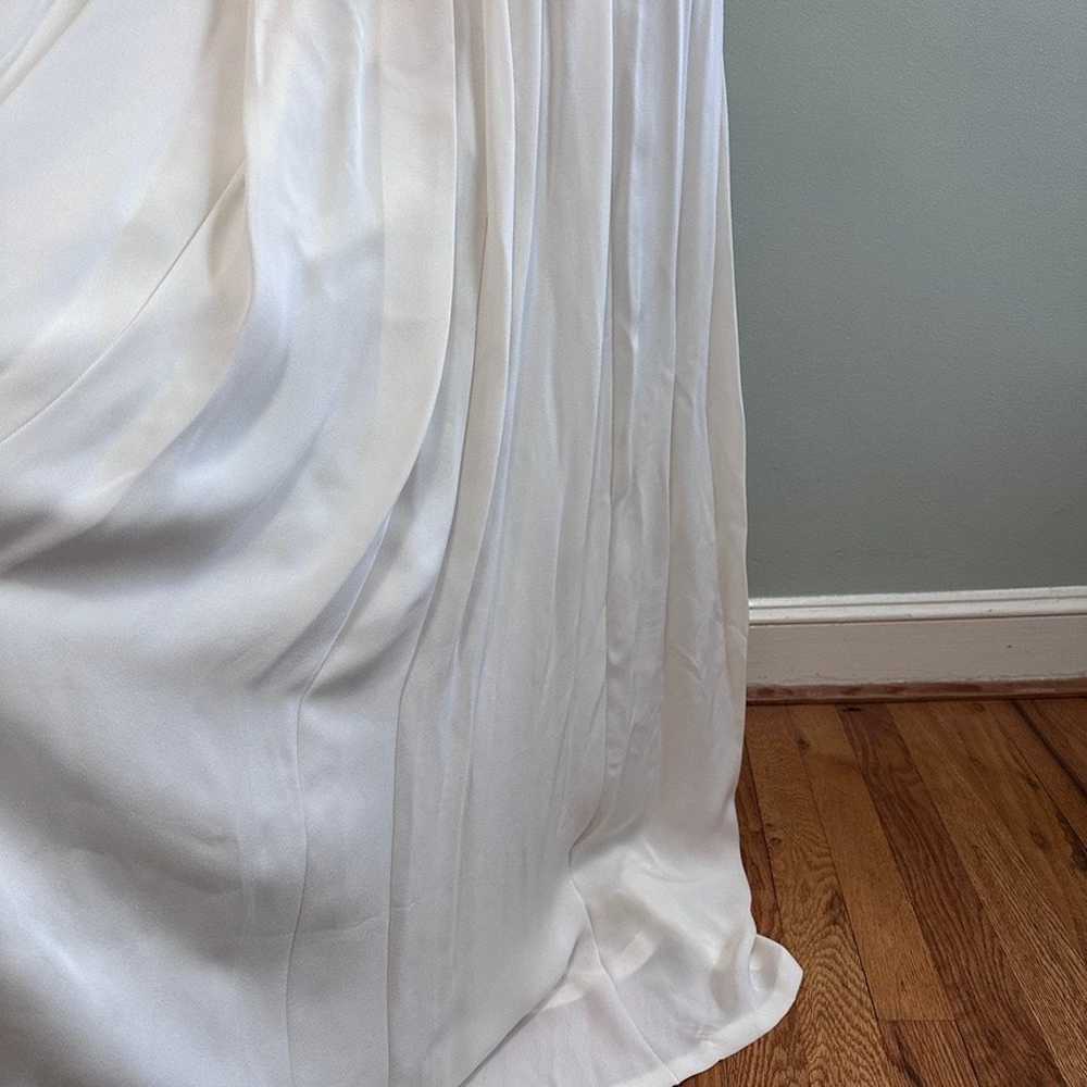 Raoul white embellished silk maxi dress size 6 - image 4