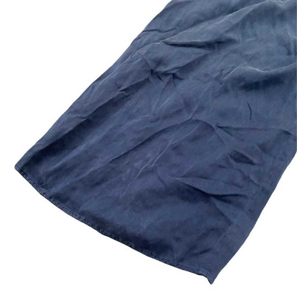 Lunya Navy Blue 100% Silk Sleeveless Jumpsuit - image 11