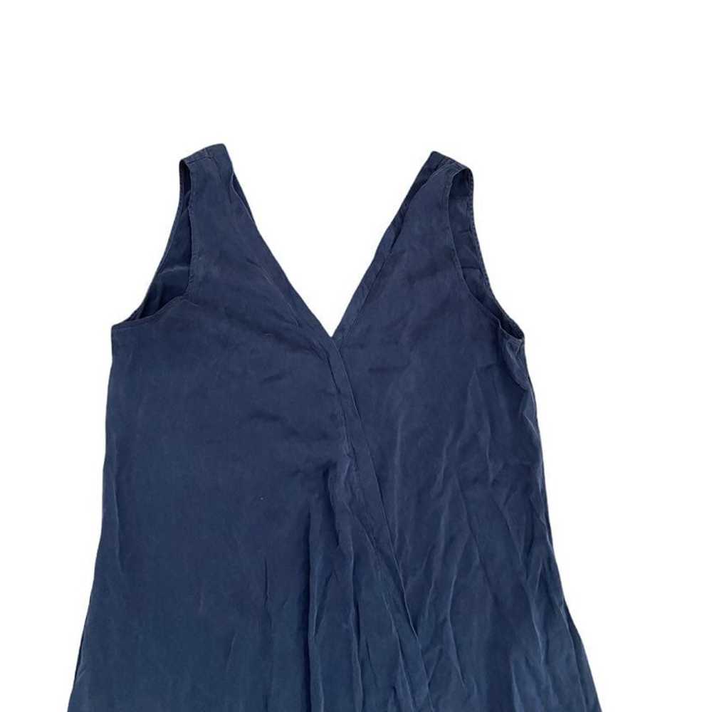 Lunya Navy Blue 100% Silk Sleeveless Jumpsuit - image 4