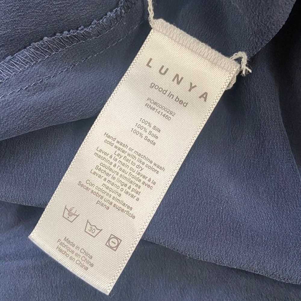 Lunya Navy Blue 100% Silk Sleeveless Jumpsuit - image 7