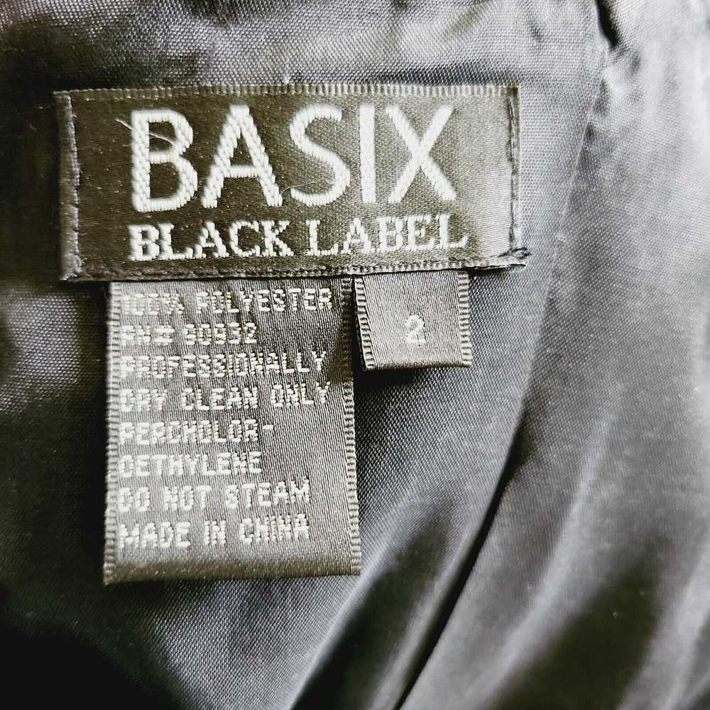 Basix Black Label Sleeveless Strapless Black Flar… - image 8
